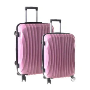 Las Vegas, kofer, set 2 komada, ABS, gliter roze