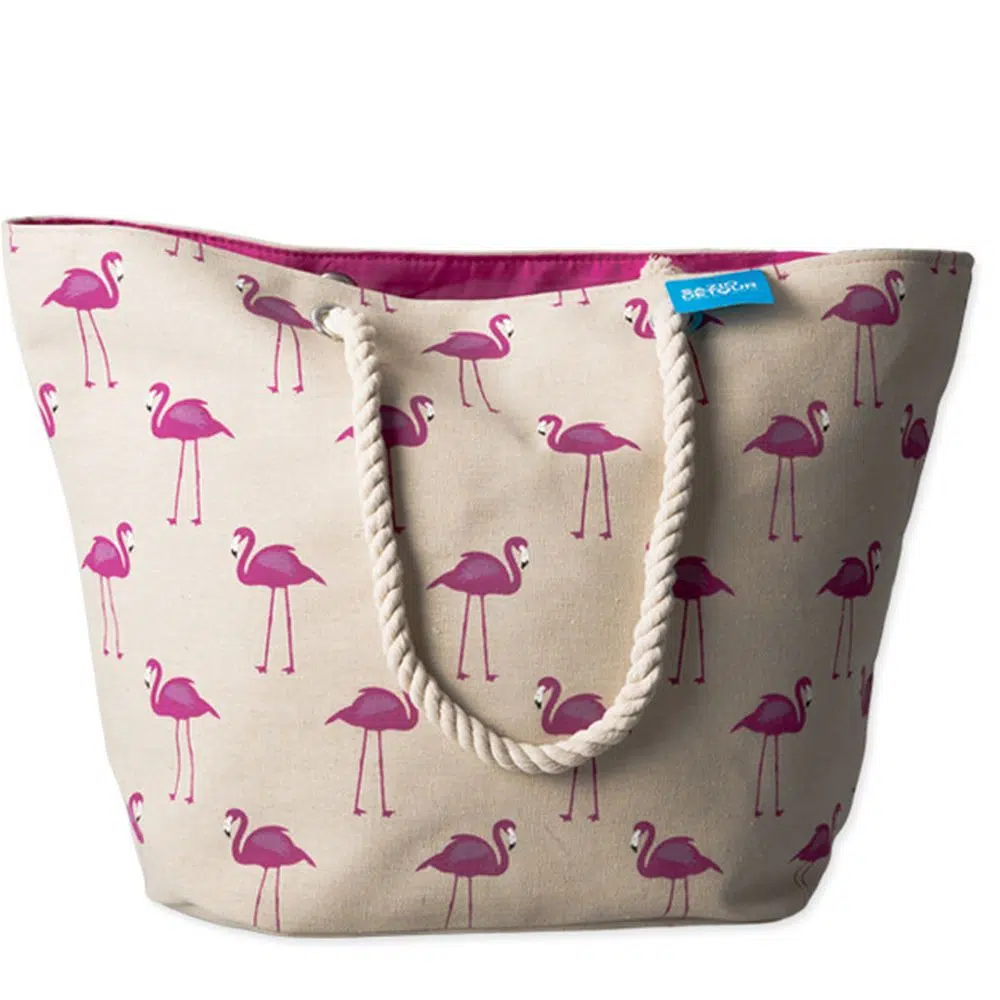 100357_001.webp Nissi 80, torba za plažu, flamingo, bež - Slika 1