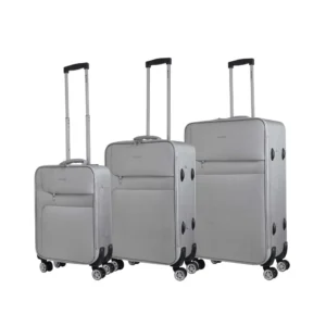 Rio three, kofer, set, 3 komada, PE, siva