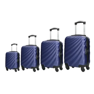 Le Mans, kofer, set 4 komada, ABS, teget