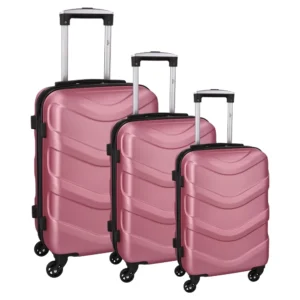 Rome, kofer, set 3 komada, ABS, roze