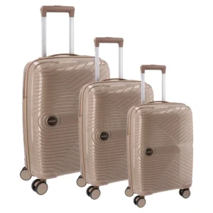 Ibiza, kofer, set 3 komada, PP, bež