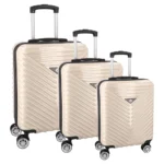 Petra, kofer, set 3 komada, ABS, bež