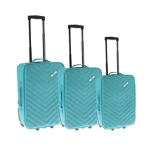 Doha, kofer, set 3 komada, PE, tirkizna