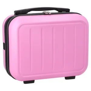 Malaga, neseser, ABS, 14 inch, roze