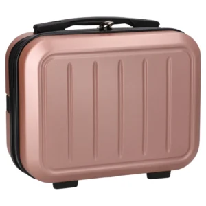 Malaga, neseser, ABS, 14 inch, roze zlatna