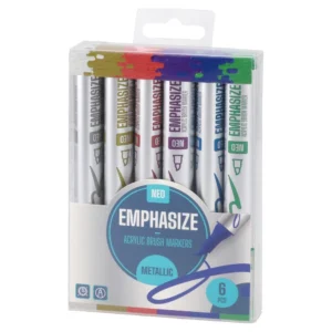 Emphasize, akrilni marker sa četkicom, metalik, 6K