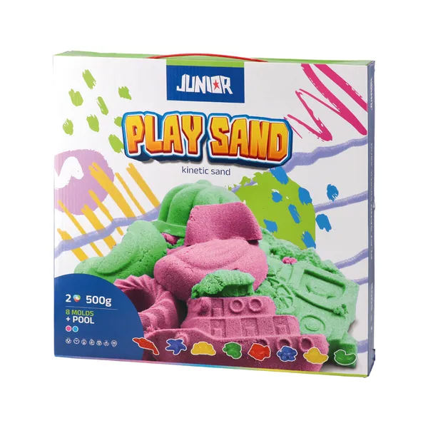 130068_001.webp Play sand XL, kinetički pesak sa kadicom i kalupima, miks, 1000g - Slika 1