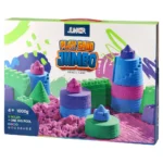 Play sand, kinetički pesak sa velikom kadicom i kalupima, miks, 1000g