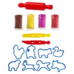 Funny clay, masa za oblikovanje sa kalupima, velika, miks, farm - Slika 2