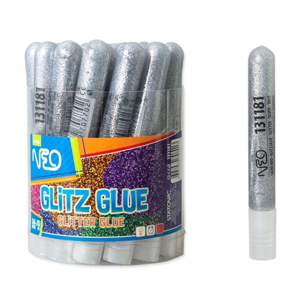 131181_001.webp Glitz Glue, lepak sa šljokicama, srebrna, 10ml - Slika 1
