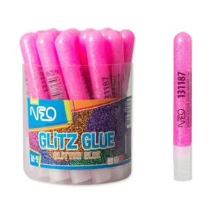 Glitz Glue, lepak sa šljokicama, roze neon, 10ml