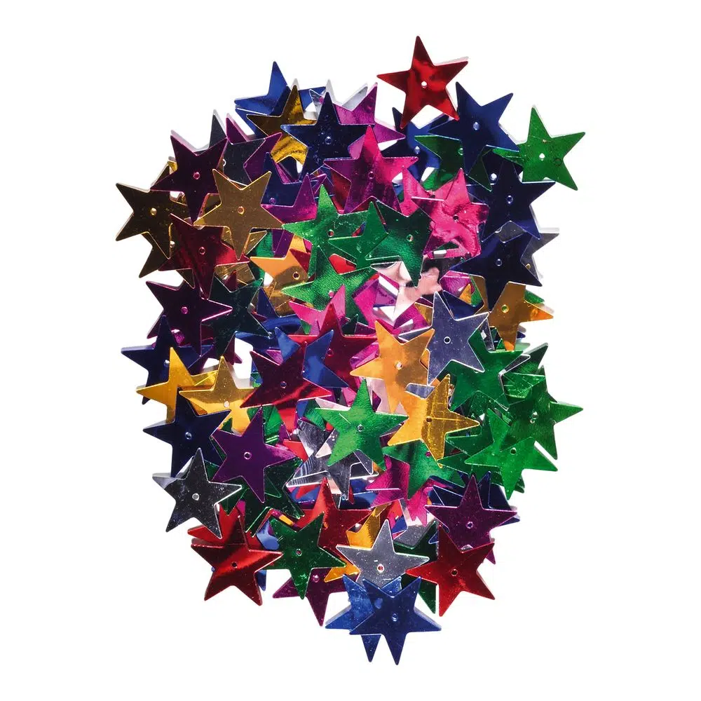 137002_001.webp Crafty ruby, kraft konfete, zvezdice, 25 x 25mm, 14g - Slika 1