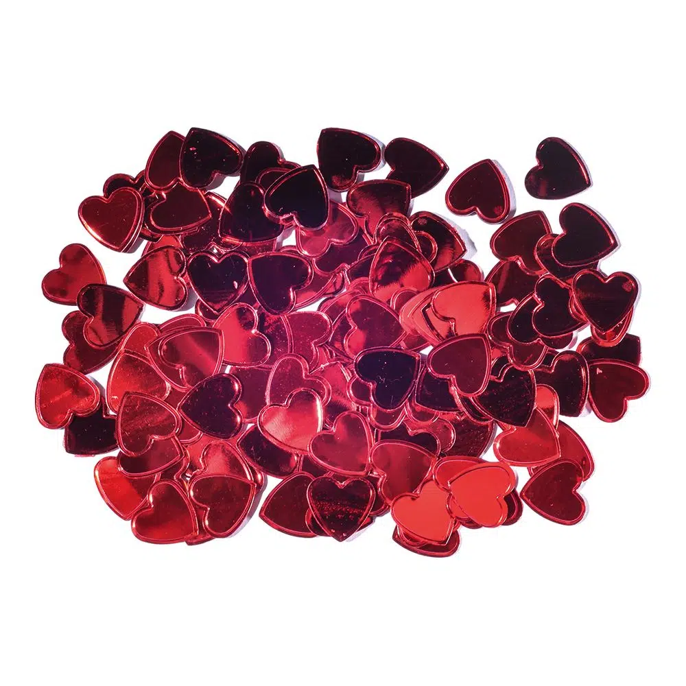 137012_001.webp Crafty ruby, kraft konfete, srca, crvena, 15 x 15mm, 14g - Slika 1
