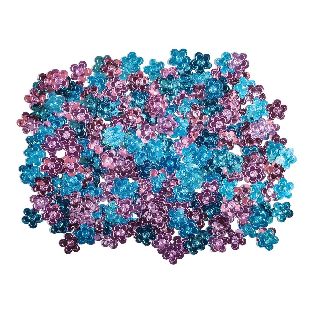 137022_001.webp Crafty ruby, kraft konfete, cvetići, 15 x 15mm, 14g - Slika 1