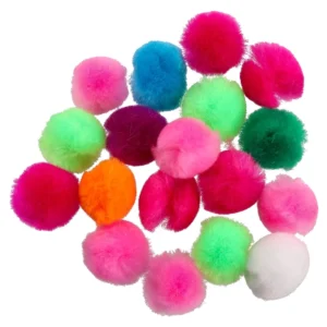 Crafty pom, kraft pom pom, neon, miks, 25mm, 24K