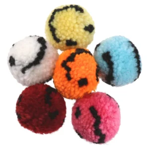Crafty pom, kraft pom pom, smajli, 6K