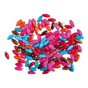 Crafty pearly, kraft perlice, oval, miks, 11mm, 25g