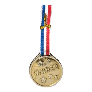 Reward, medalja, plastična, zlatna, 3K
