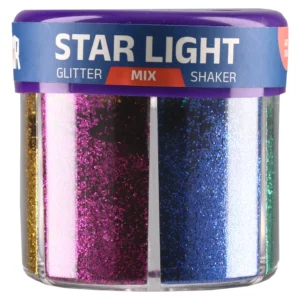 Star Shake, šljokice, šejker, miks, 6 boja, 60g