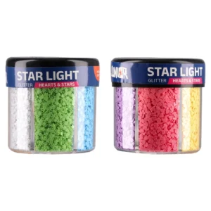 Star Shake, šljokice, srca-zvezdice, miks, 116g