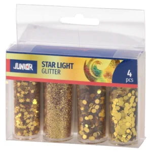 Star light 4, šljokice, zlatna, miks, 4K