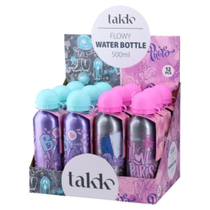 Flowy, flašica za vodu, aluminijumska, 500ml, devojčica, miks