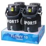 Flowy 10, flašica za vodu, plastična, 1600ml, crna - Slika 3