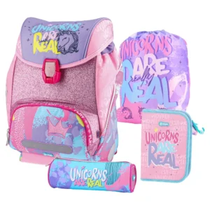 Logic set, ranac anatomski, 4 u 1, Unicorns are real