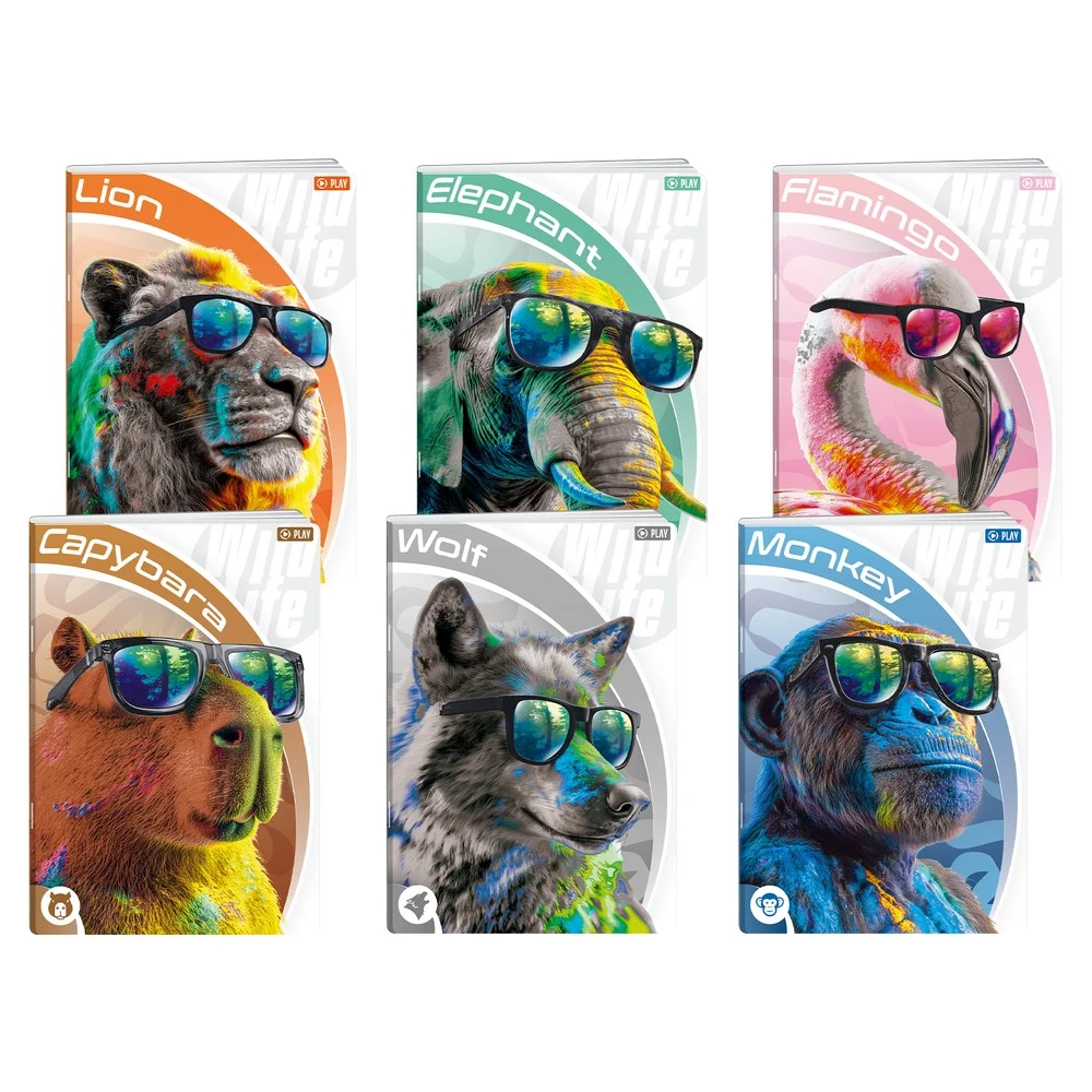 189123_001.webp Premium 40, sveska, 40 lista, Wild life 25 - odaberite linijaturu - Slika 1