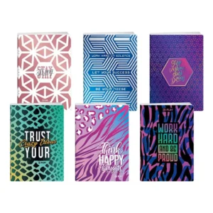 Premium 40, sveska metalik, A4, karo, 40 lista, Geometric