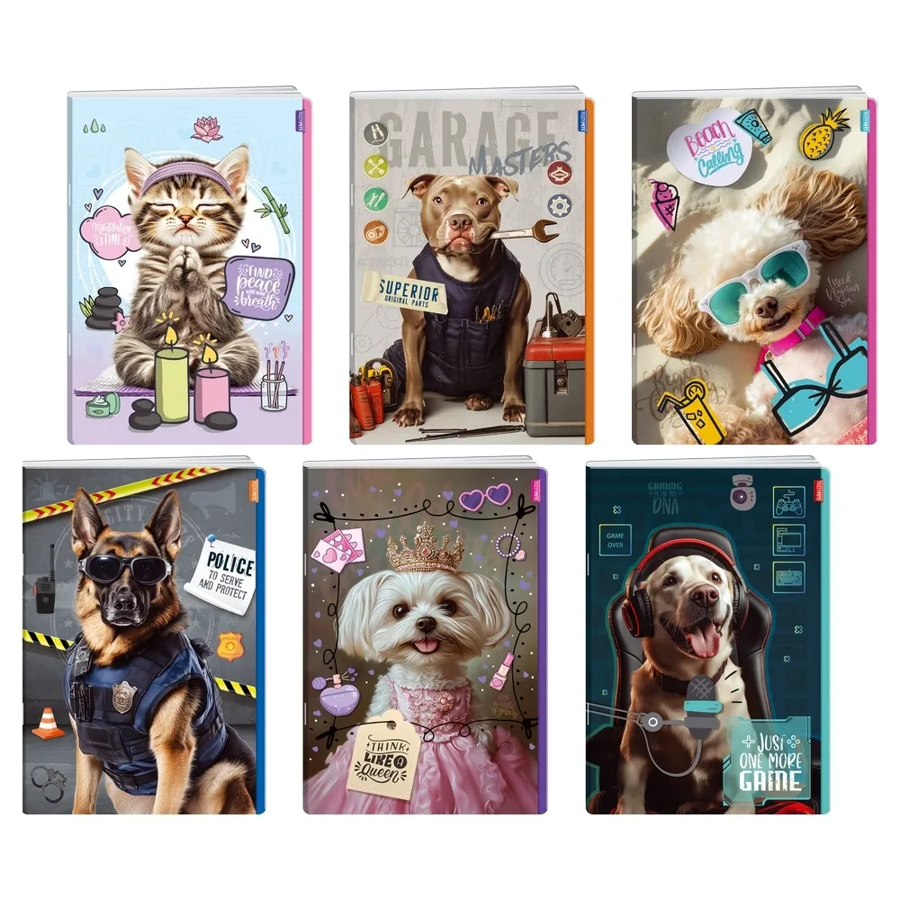 189977_001.webp Tefto, blokčić, A6, karo, 80 lista, Fuzzy pets - Slika 1