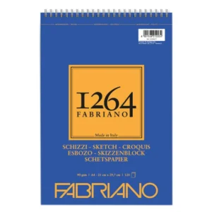 1264 Sketch, blok za skiciranje sa spiralom, A4, 90g, 120 lista