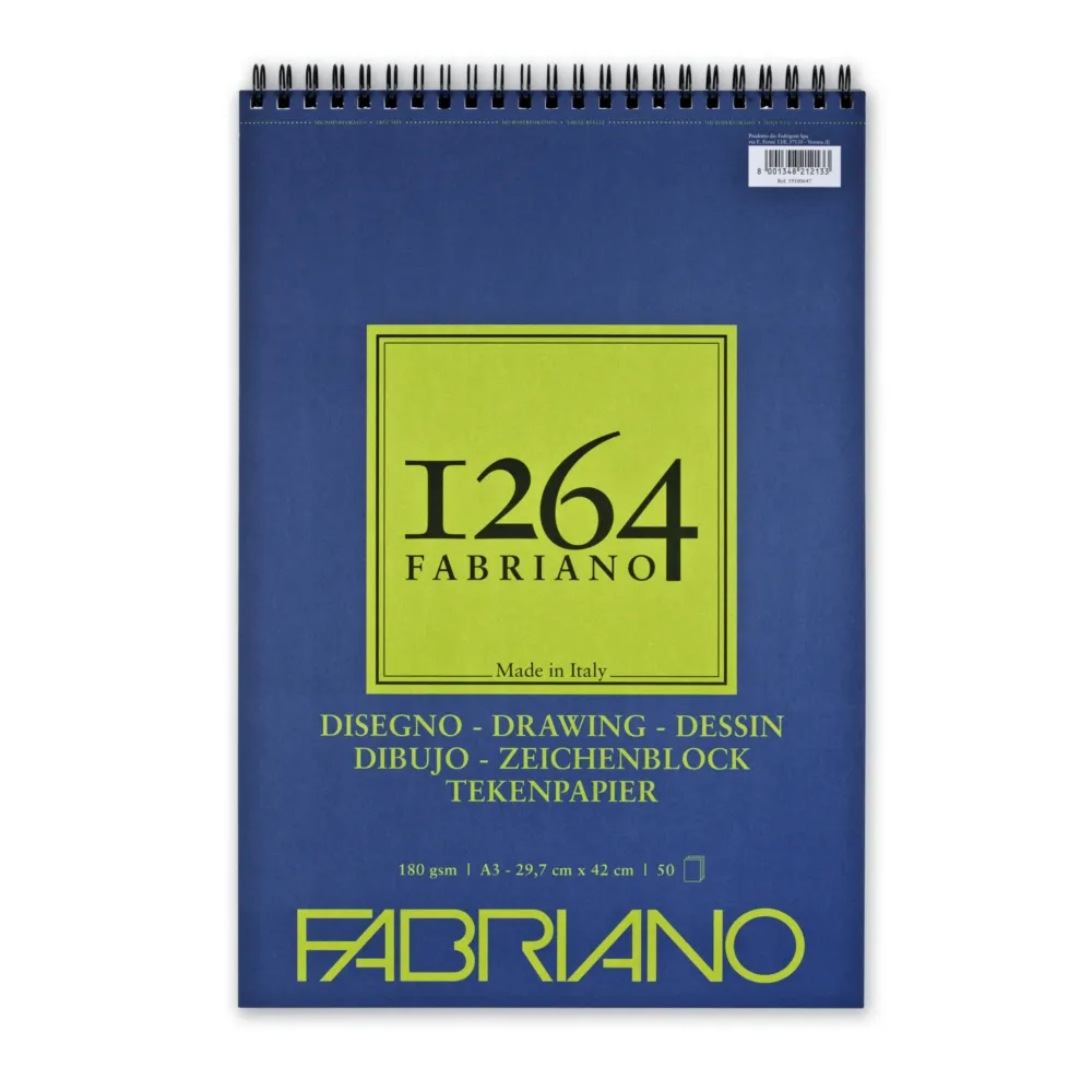 190009_001.webp 1264 Drawing, blok za crtanje sa spiralom, A3, 180g, 50 lista - Slika 1