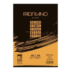 1264 Sketch, blok za skiciranje sa spiralom, horizontalni, A5, 90g, 60 lista