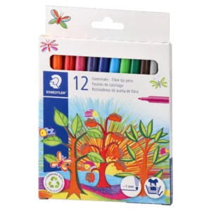 Fasermaler, flomasteri, 12K, Staedtler