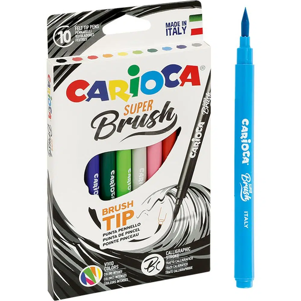 201106_001.webp Super Brush, flomaster sa četkicom, 10K, Carioca - Slika 1
