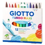 Turbo maxi, flomasteri, 12K, Giotto
