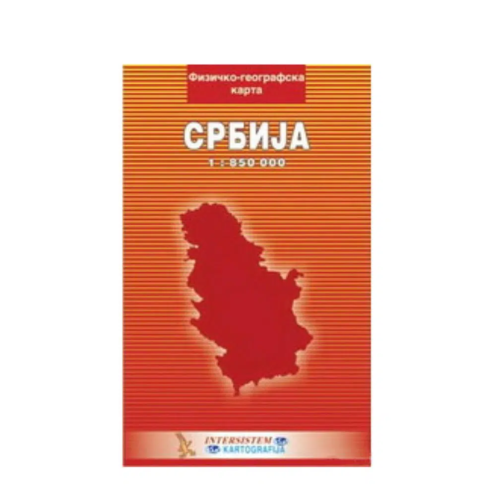 201233_001.webp Fizičko geografska karta, Srbija, mala, Intersistem - Slika 1