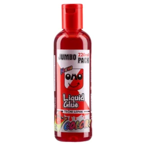 Oho slime, tečni lepak, crvena, 220 ml
