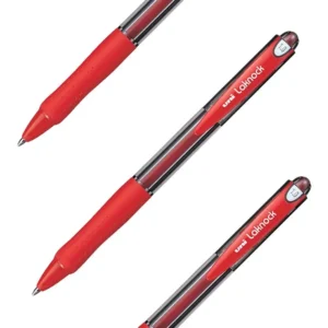 SN-100 Laknock, hemijska olovka, 0.5mm, crvena, Uni-ball