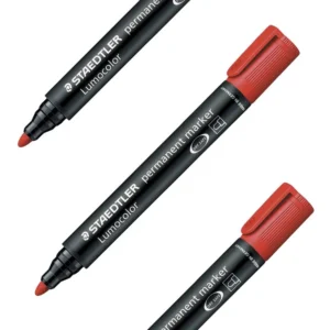 Lumocolor, permanentni marker, obli vrh, crvena, Staedtler