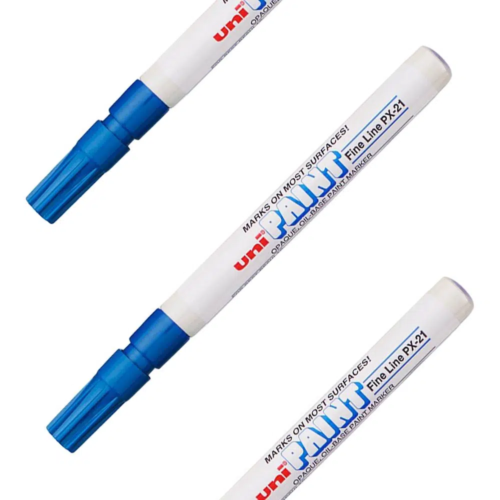 202485_001.webp PX-21, uljani marker, plava, Uni-ball - Slika 1