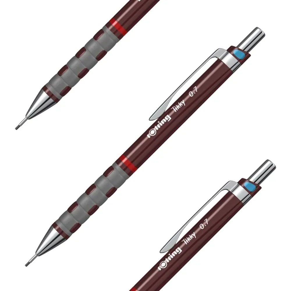 202935_001.webp Tikky, tehnička olovka, 0.7mm, bordo, Rotring - Slika 1