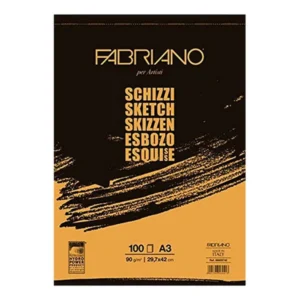 Schizzi, blok, A3, 90gr, 100 lista
