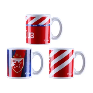 Latte, šoljica, keramička, Crvena zvezda, 100ml, miks