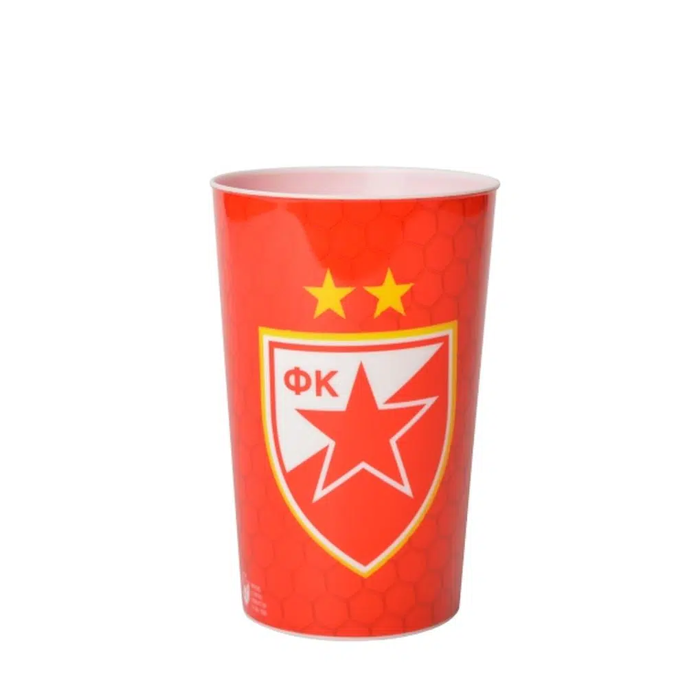 300825_001.webp Popy, čaša, plastična, Crvena zvezda, 250ml - Slika 1