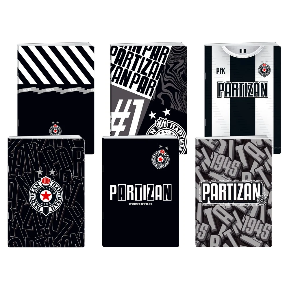 301013_001.webp Premium 50, sveska sa UV lakom, 50 listova, Partizan - odaberite linijaturu - Slika 1