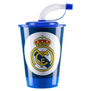 Tubule, čaša  sa cevčicom, plastična, Real Madrid CF, 450ml
