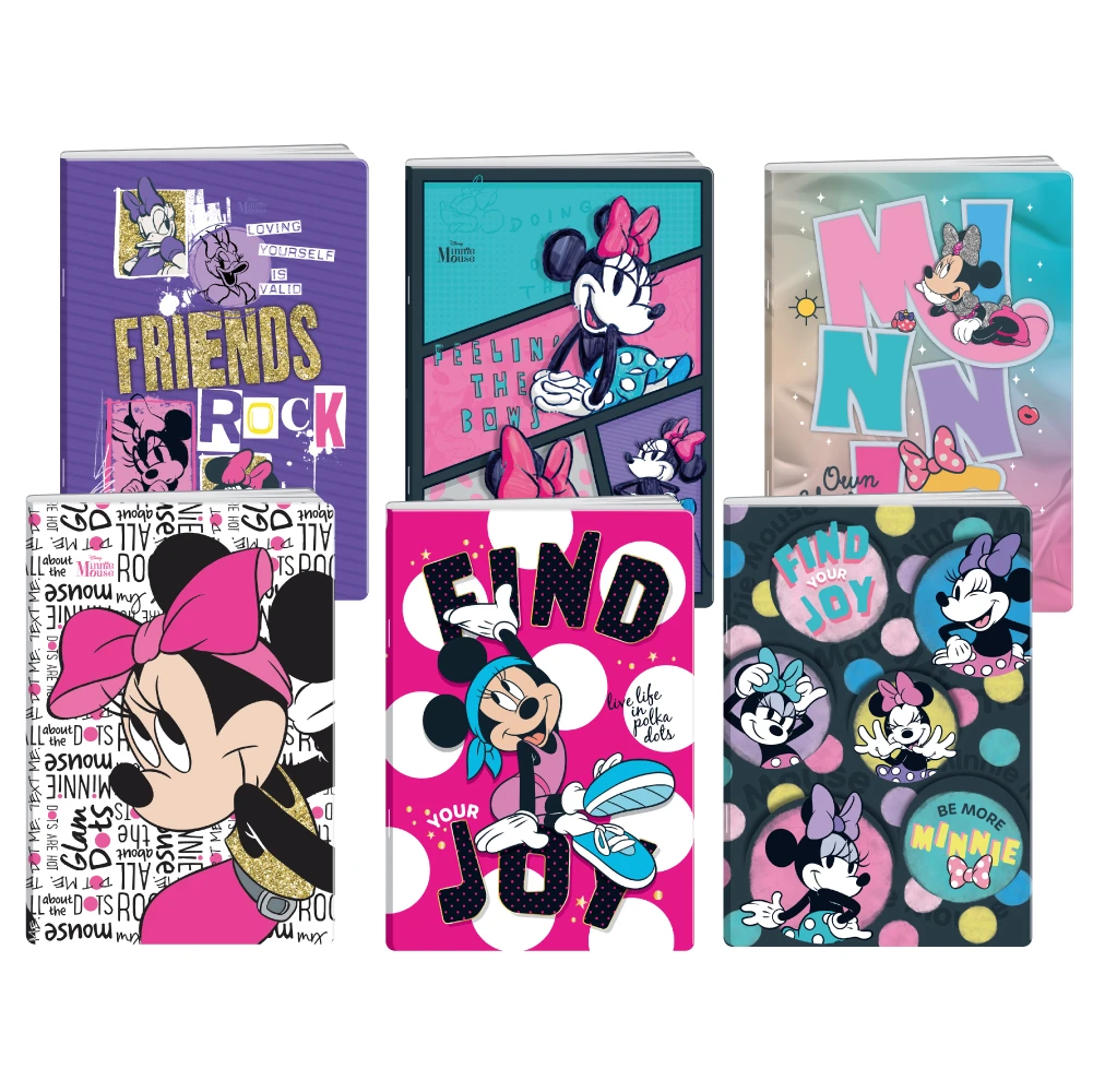 318233_001.webp Premium 50, sveska sa šljokicama, Minnie Mouse, A4, blanko, 50 lista - Slika 1